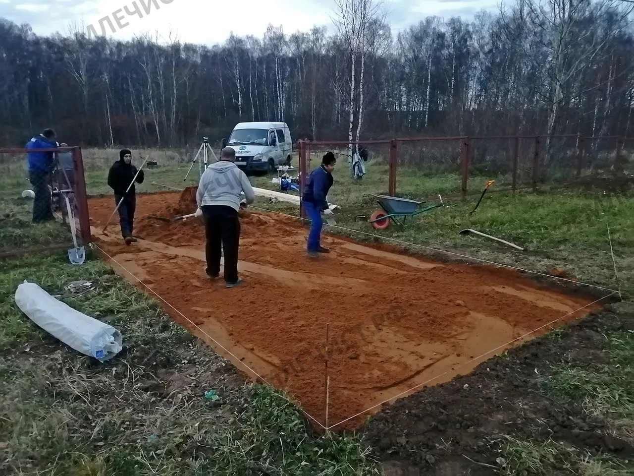 Въезд на участок в Щербинке, выполненная компанией ЗЕМЛЕЧИСТ